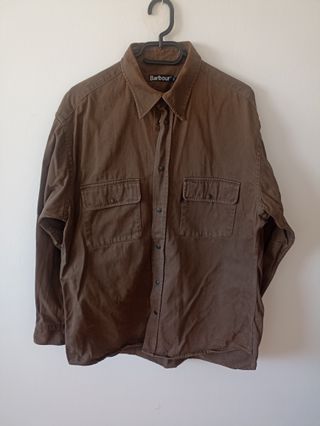Sobrecamisa Barbour Marrón Algodón Talla L