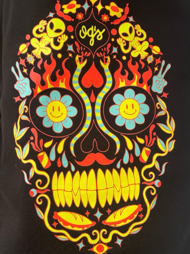 Sudadera Og’s Estampada Negra XL