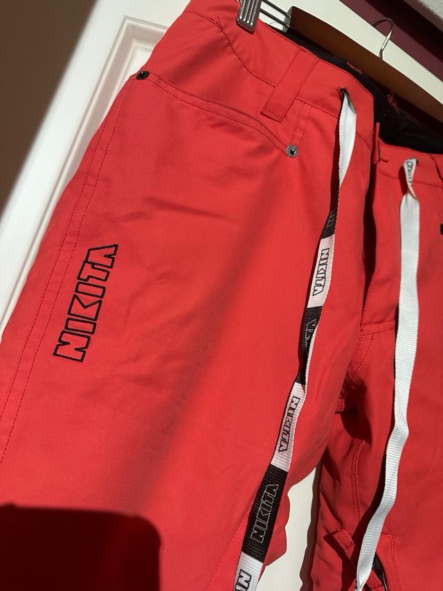 Pantalón Snowboard Mujer Nikita Rojo/Coral