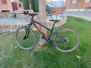 Bicicleta Montaña 26 Negra/Roja