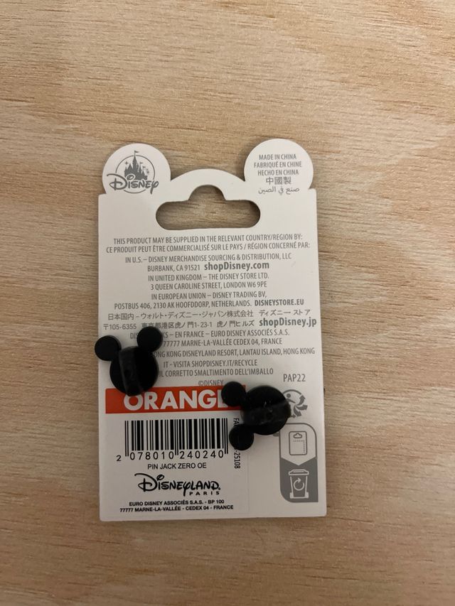 Pin Disneyland Paris Jack y Zero
