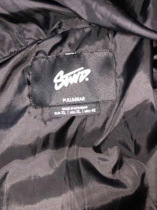 Chaleco Pull&Bear XL Negro Nuevo