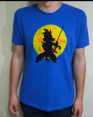 CAMISETA AZUL - GOKU / DRAGON BALL - TALLA XL y +