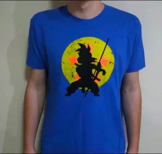CAMISETA AZUL - GOKU / DRAGON BALL - TALLA XL y +
