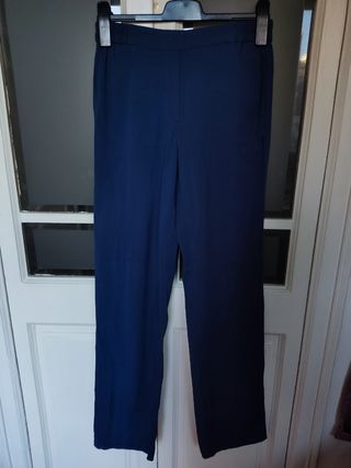 Pantalón Massimo Dutti Talla 38 Azul