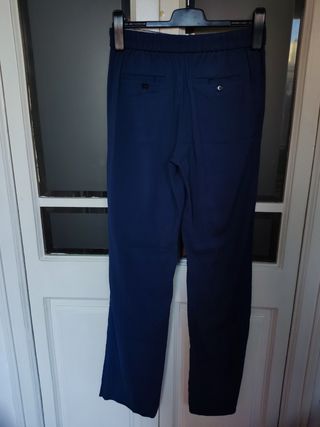 Pantalón Massimo Dutti Talla 38 Azul
