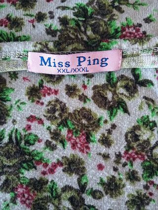 Maglione verde fantasia floreale taglia XXL