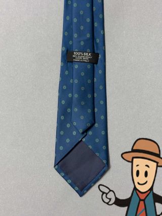 Corbata Hermes Seda Italia Azul Marino
