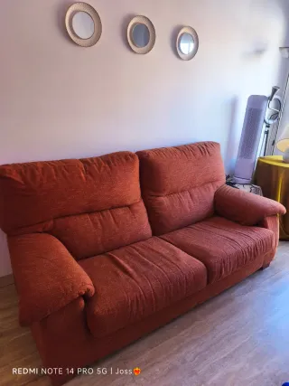 Sofá 2 plazas naranja