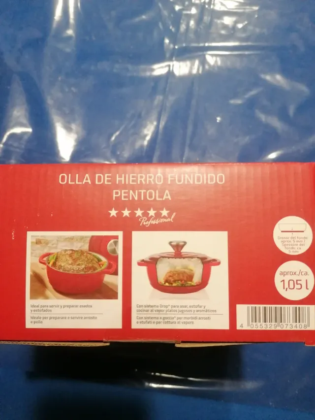 Olla Hierro Fundido Roja