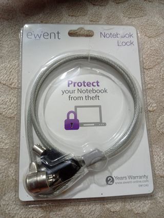 Cable Seguridad Portátil Ewent