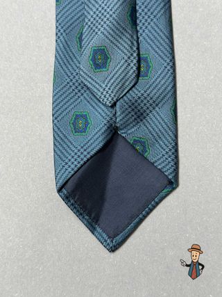 Corbata Seda Italiana Alexander Vitai Azul