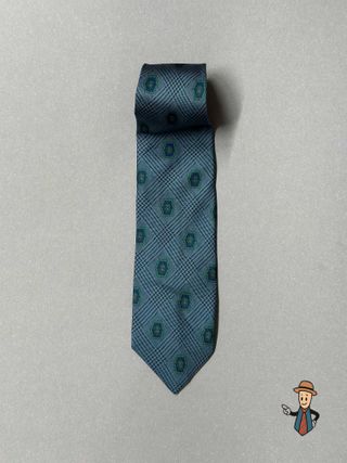 Corbata Seda Italiana Alexander Vitai Azul
