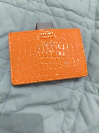Tarjetero Tous Naranja Cocodrilo Nuevo