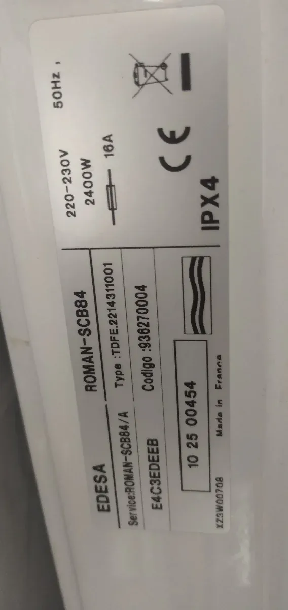 Filtro pelusas secadora Edesa SCB84