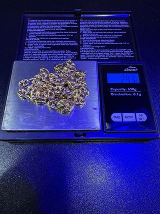 Cadena Oro 18k Granos de Café