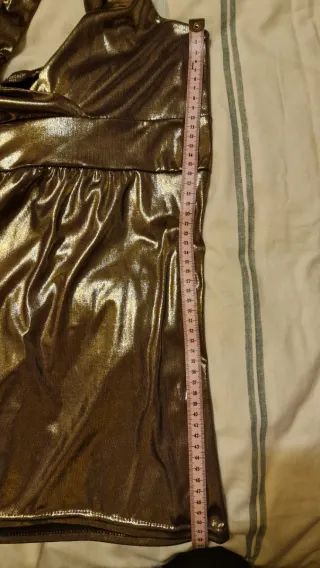 Top fiesta dorado talla única