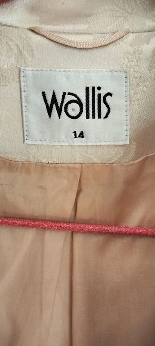 Chaqueta Wallis cuello Mao beige floral