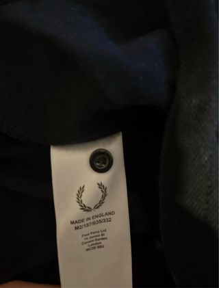 Polo Fred Perry Reissues M Negro Dorado