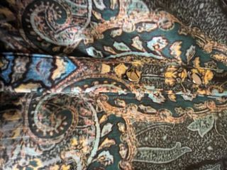 Blusa de raso estampada multicolor