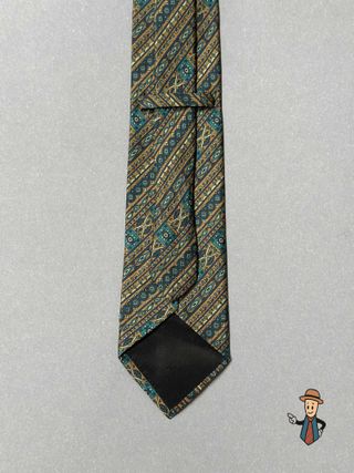 Corbata de Seda Hecha a Mano Vintage
