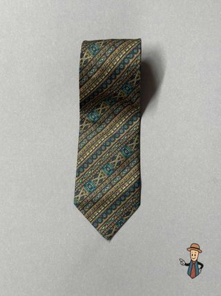 Corbata de Seda Hecha a Mano Vintage