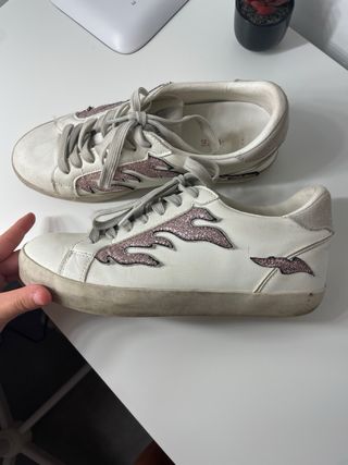 Zapatillas Brownie Blancas y Rosas