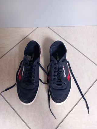 Scarpe Reebok tela blu taglia