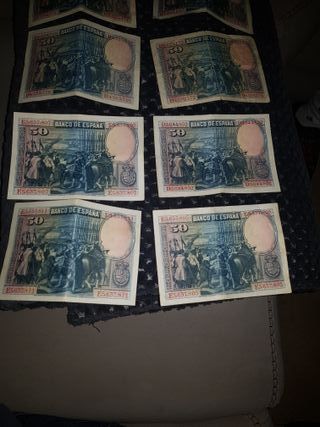 Billetes 50 pesetas antiguos