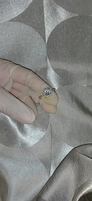 Anillo plata con circonita