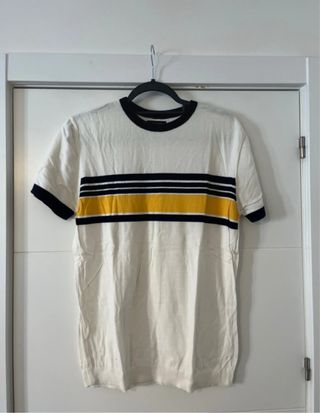 Camiseta Zara Punto Rayas M