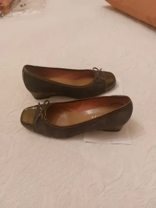 Zapatos D'chicas Talla 38 Verde Hoja