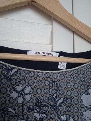 Camiseta Punto Roma estampado floral. Talla XXL