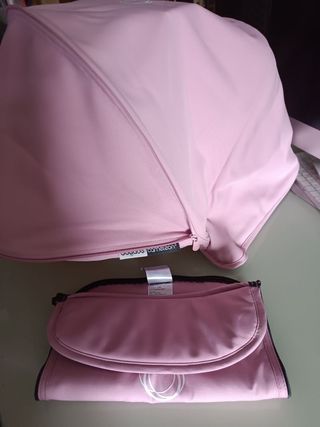 CAPOTA EXTENSIBLE Y CUBRE ROSA SOFT PINK BUGABOO 