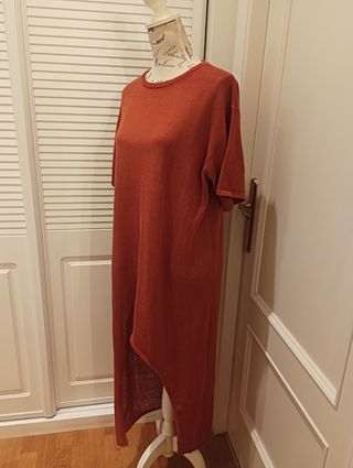 VESTIDO PUNTO ZARA, T-L