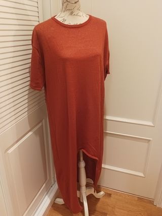 VESTIDO PUNTO ZARA, T-L