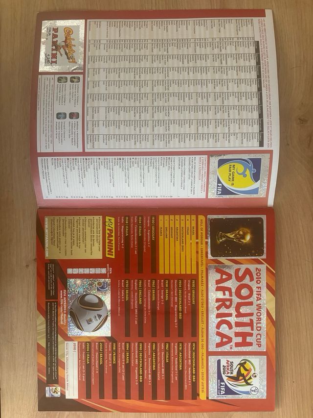 Album Panini Mundial Sudafrica 2010