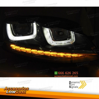 FAROS DELANTEROS CON DIURNA DRL LED E INTERMITENT