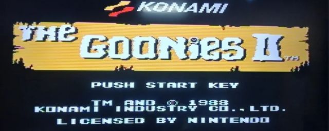 The Goonies II NES Konami