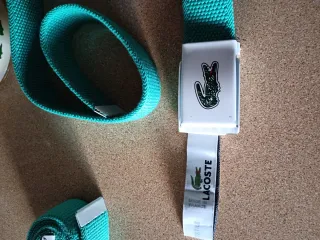 Cinture bianche verdi per bambini Lacoste