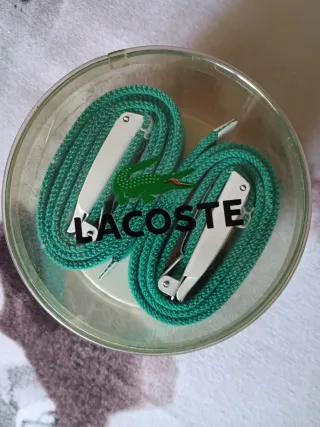 Cinture bianche verdi per bambini Lacoste