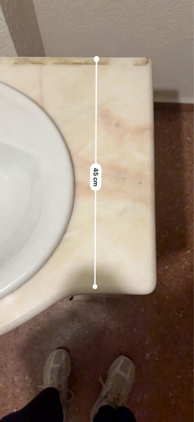 Espejo y mueble lavabo madera