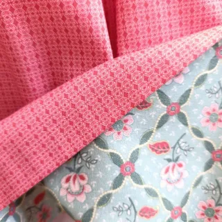 Conjunto Falda Mandil Baturra Huertana coral