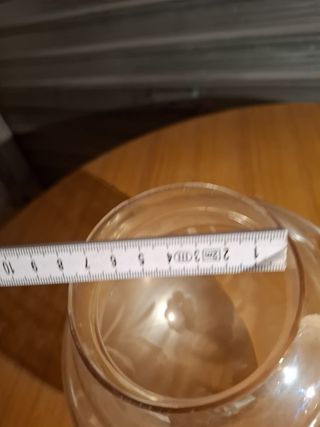 Paralume antico in vetro ambrato