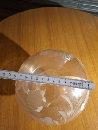 Paralume antico in vetro ambrato