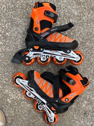 Patines en línea naranjas
talla 40