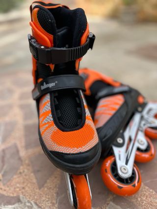 Patines en línea naranjas
talla 40
