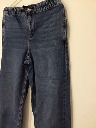 Pantalones ZARA niña vaqueros cintura elástica