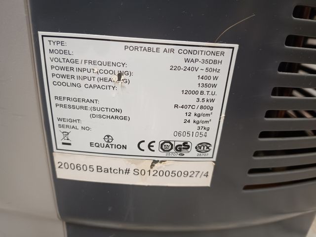 Aire Acondicionado - Calor frío-WAP-35DBH