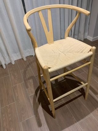 Sedie alte nordiche in legno rattan